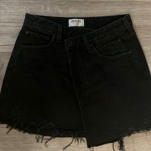 AGOLDE black crisscross mini skirt size 25